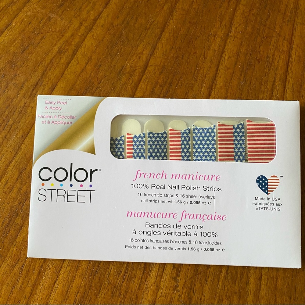 4:$25 Color Street Red White & Belle French Manicure Nail Strips NWT
